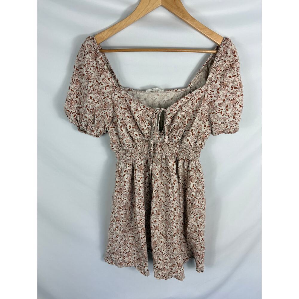 Treasure & Bond Off shoulder Floral Mini Dress Size Large
